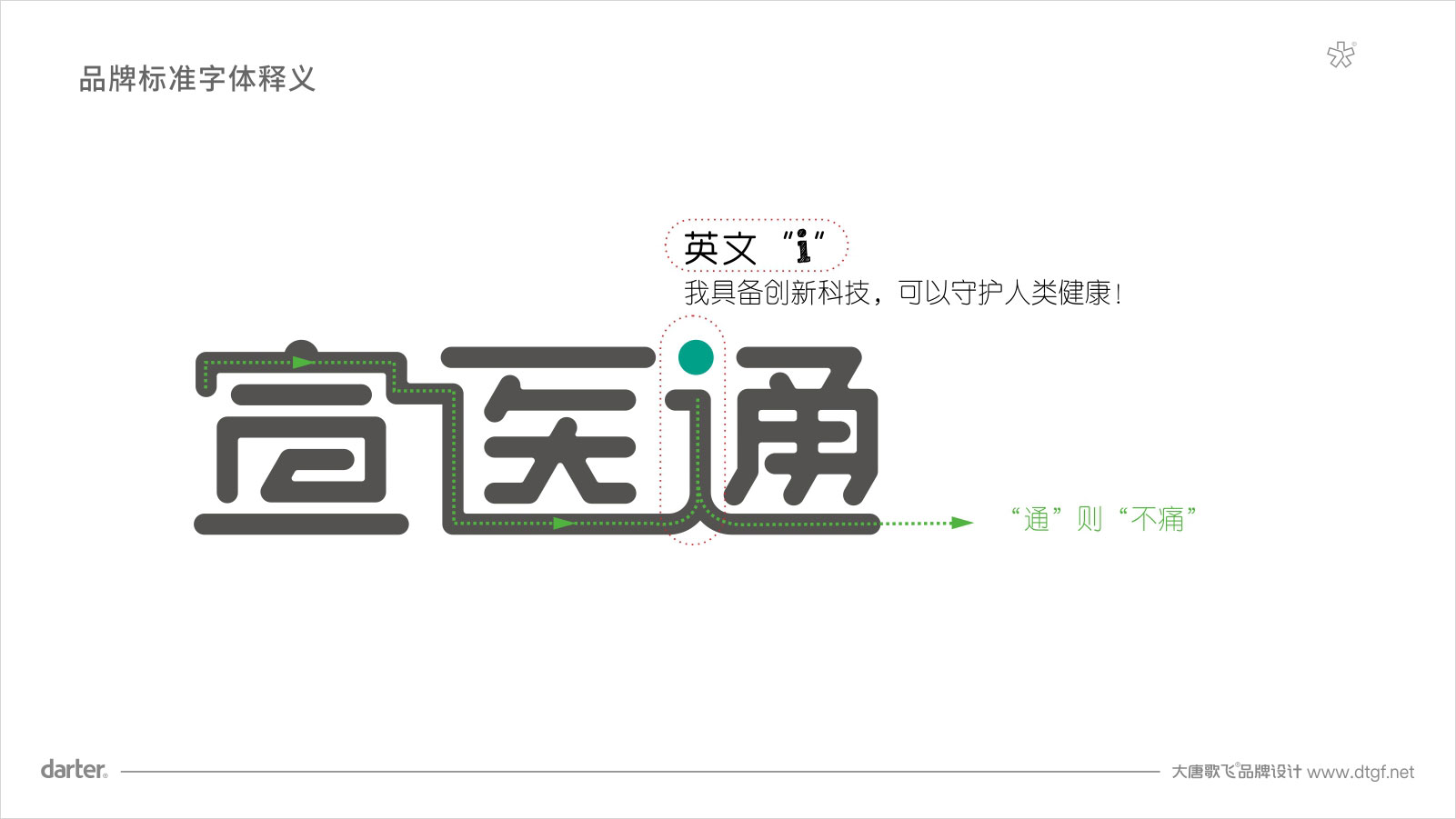 宣醫通VI設計標準字體釋義 泰州醫藥城宣醫通VI設計標準字體釋義